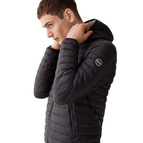 Colmar Piumino corto Piumino Uomo leggero con cappuccio Nero P24-COLMARMU1277R8VX-99-48 - Francavilla Moda