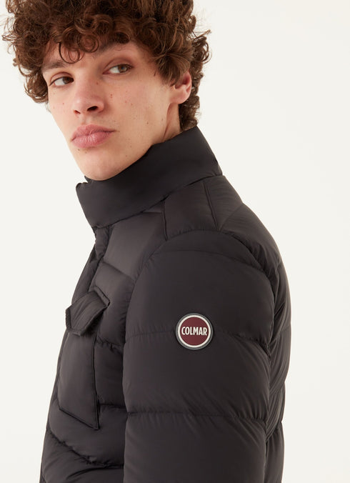 Piumino Uomo MU12312SE in Tessuto Monoelastico Nero COLMAR- Francavilla Moda