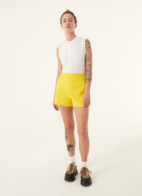 Polo Donna giromaniche con logo brand Bianco COLMAR- Francavilla Moda