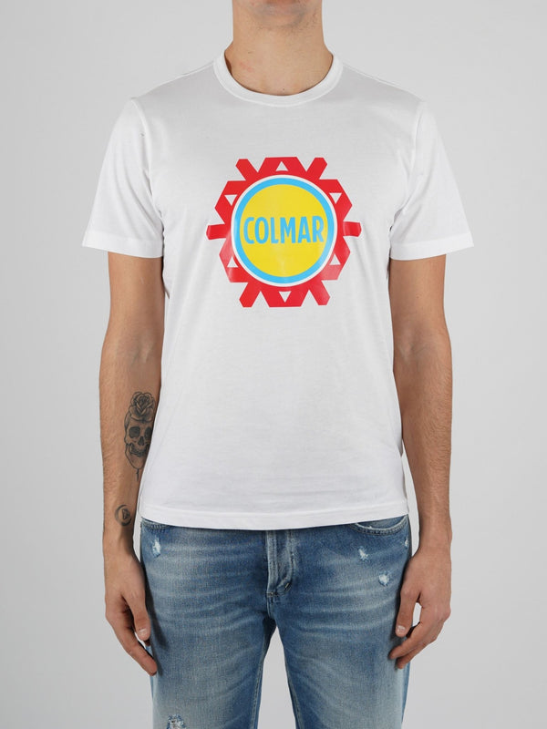 T-shirt Uomo con fiocco di neve stilizzato Bianco COLMAR- Francavilla Moda