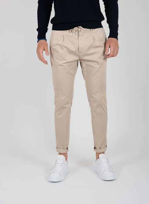 Pantalone Uomo con coulisse Ecru Cruna- Francavilla Moda