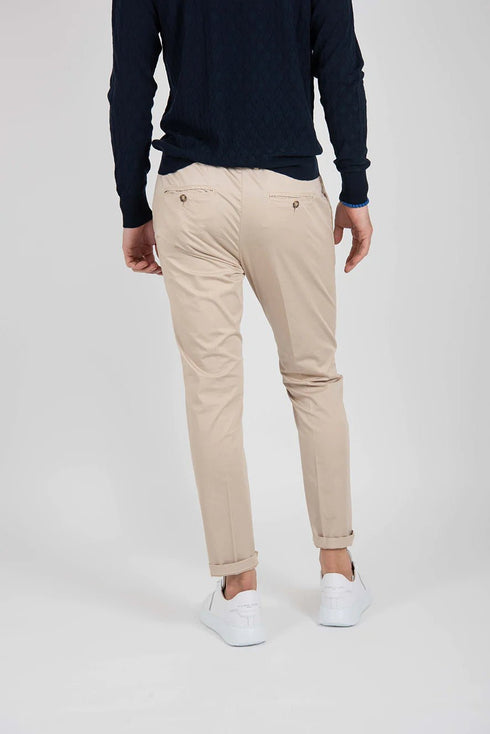 Pantalone Uomo con coulisse Ecru Cruna- Francavilla Moda