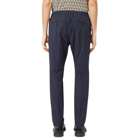 Cruna Pantaloni Pantalone Uomo in cotone con elastico Blu P24-CRUNAMITTE1302-NOTTE-44 - Francavilla Moda