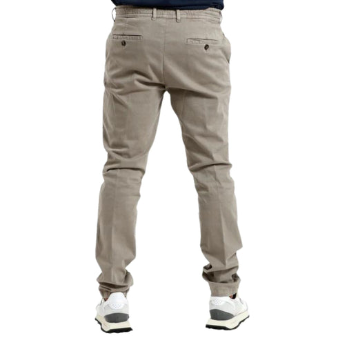 Pantalone Uomo in tessuto stretch traspirante Fango Cruna- Francavilla Moda