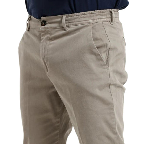 Pantalone Uomo in tessuto stretch traspirante Fango Cruna- Francavilla Moda