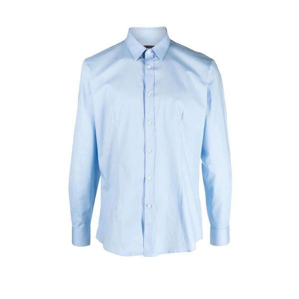 Camicia Uomo a tinta unita Celeste Daniele Alessandrini- Francavilla Moda