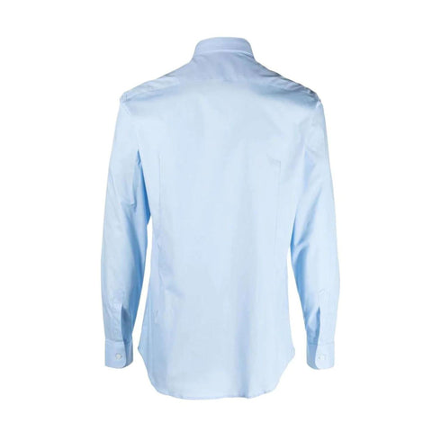 Camicia Uomo a tinta unita Celeste Daniele Alessandrini- Francavilla Moda