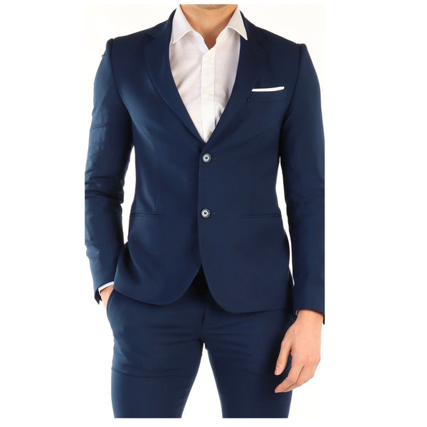 Giacca Uomo con revers a specchio Blu chiaro Daniele Alessandrini- Francavilla Moda