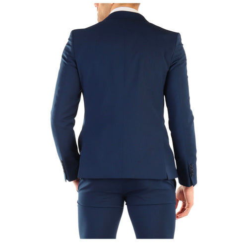 Giacca Uomo con revers a specchio Blu chiaro Daniele Alessandrini- Francavilla Moda