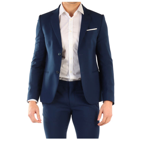 Giacca Uomo con revers a specchio Blu chiaro Daniele Alessandrini- Francavilla Moda