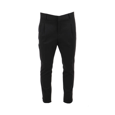 DANIELE ALESSANDRINI Pantalone Pantalone Uomo con pence corto Nero - Francavilla Moda