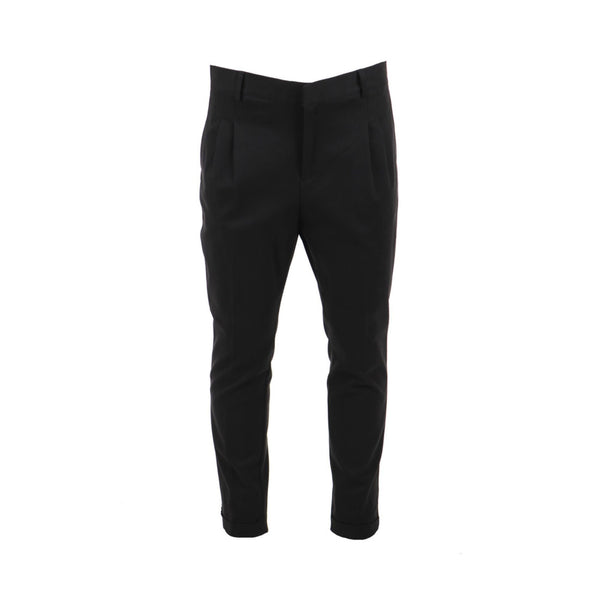 DANIELE ALESSANDRINI Pantalone Pantalone Uomo con pence corto Nero - Francavilla Moda