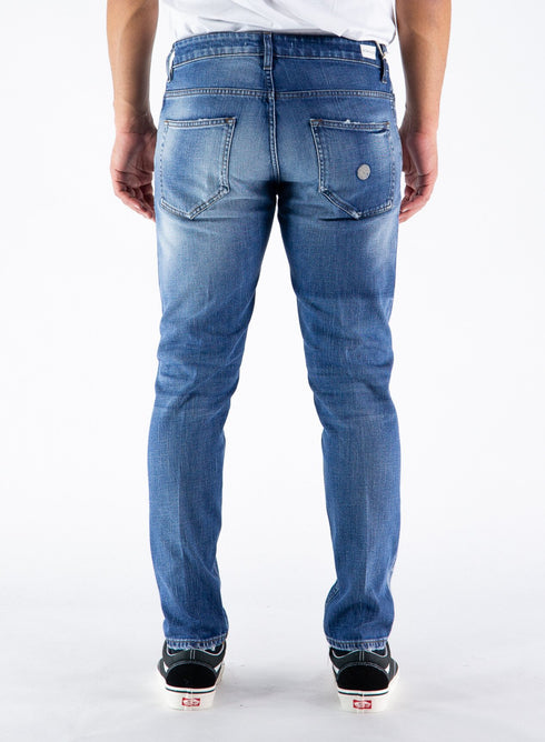 Jeans Uomo DTFUT con striature Denim medio DON THE FULLER- Francavilla Moda