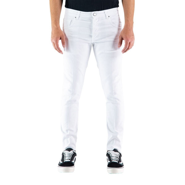 Jeans Uomo in cotone elasticizzato Bianco DON THE FULLER- Francavilla Moda