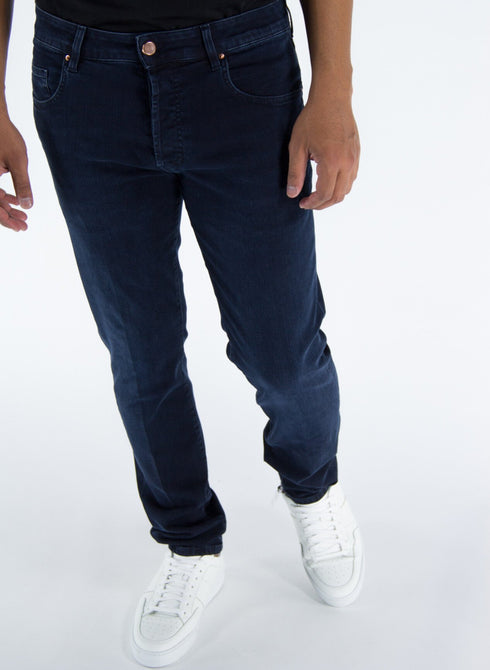 Jeans Uomo MILANO NIB 5 tasche Denim scuro DON THE FULLER- Francavilla Moda