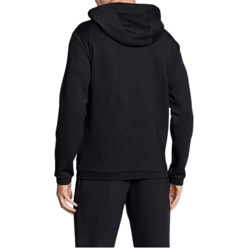 Felpa Uomo con zip e cappuccio Nero EA7 Emporio Armani- Francavilla Moda