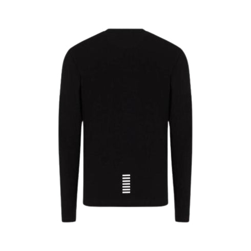 Maglia Uomo in cotone stretch Nero bianco EA7 Emporio Armani- Francavilla Moda