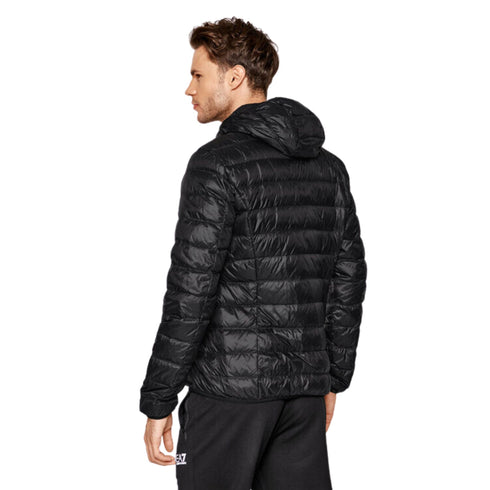 Piumino Uomo con polsini elastici Nero EA7 Emporio Armani- Francavilla Moda