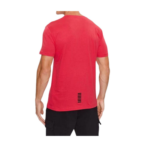 EA7 Emporio Armani T-shirt mm T-shirt Uomo classica con logo Rosso A23-EA7 EMPORIO8NPT51PJM9Z-1462-S - Francavilla Moda