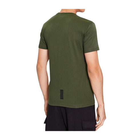 EA7 Emporio Armani T-shirt mm T-shirt Uomo classica con logo Verde A23-EA7 EMPORIO8NPT51PJM9Z-1845-M - Francavilla Moda