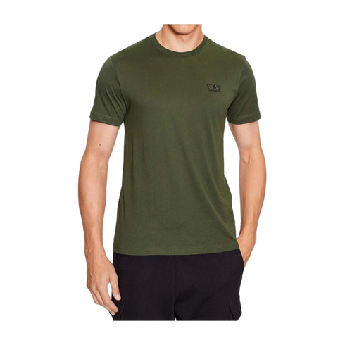 EA7 Emporio Armani T-shirt mm T-shirt Uomo classica con logo Verde A23-EA7 EMPORIO8NPT51PJM9Z-1845-M - Francavilla Moda