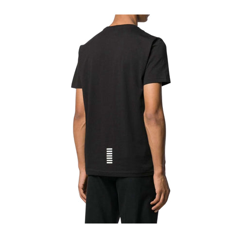 EA7 Emporio Armani T-shirt mm T-shirt Uomo classica con logo Nero - Francavilla Moda