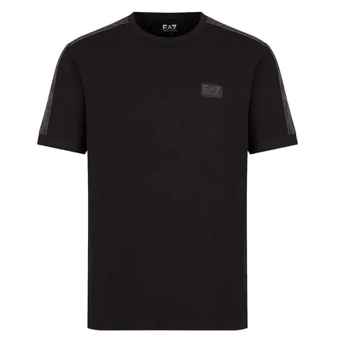 T-shirt Uomo girocollo in cotone Nero EA7 EMPORIO ARMANI- Francavilla Moda