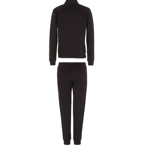 EA7 Emporio Armani Tuta sportiva Tuta Donna con zip logata Eagle Nero oro - Francavilla Moda