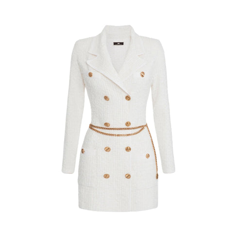 Abito Donna doppiopetto Burro Elisabetta Franchi- Francavilla Moda