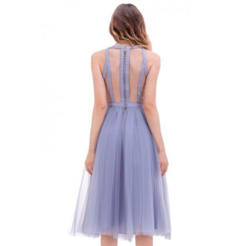 Abito Donna in tulle con cintura Ortensia ELISABETTA FRANCHI- Francavilla Moda