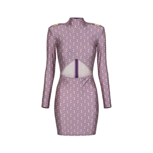 Abito Donna mini logato Viola Elisabetta Franchi- Francavilla Moda