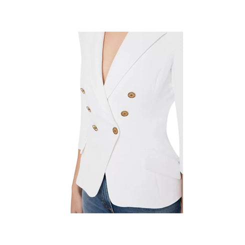 Blazer Donna doppiopetto Avorio ELISABETTA FRANCHI- Francavilla Moda