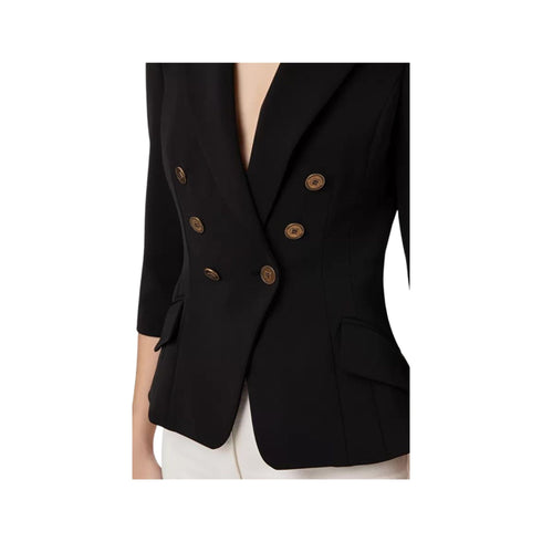Blazer Donna doppiopetto Nero ELISABETTA FRANCHI- Francavilla Moda