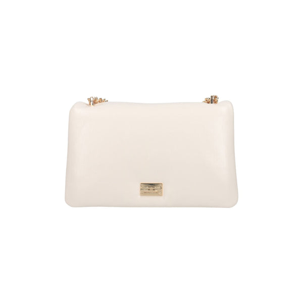 Borsa Donna a tracolla Puffy media Burro Elisabetta Franchi- Francavilla Moda