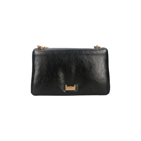 Borsa Donna a tracolla Puffy media Nero Elisabetta Franchi- Francavilla Moda