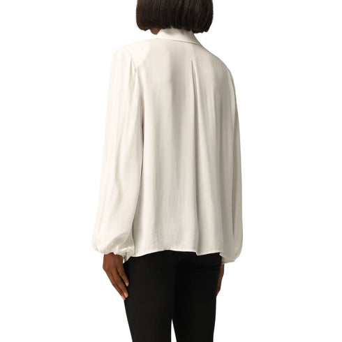 Camicia Donna maniche ampie Avorio ELISABETTA FRANCHI- Francavilla Moda