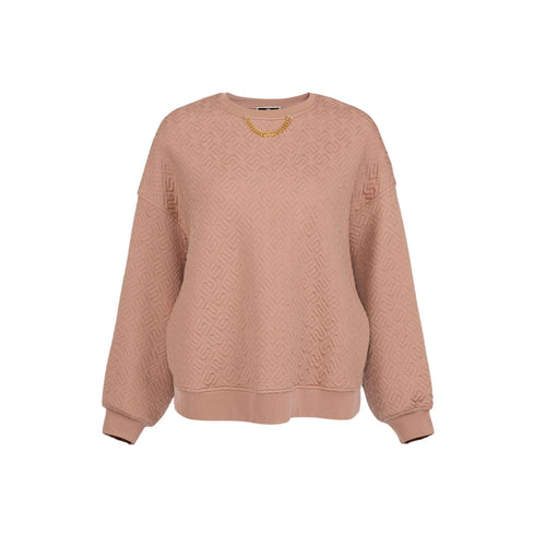 Felpa Donna con motivo logo Nude Elisabetta Franchi- Francavilla Moda