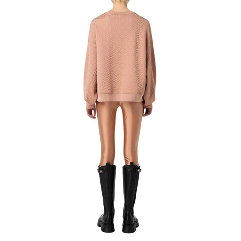 Felpa Donna con motivo logo Nude Elisabetta Franchi- Francavilla Moda