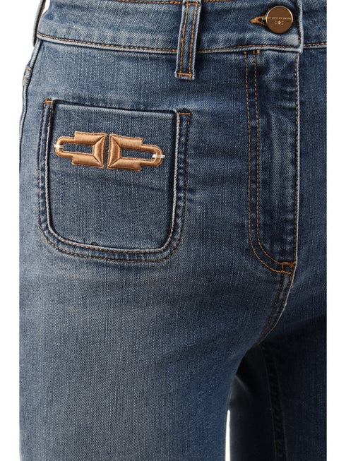 Jeans Donna cinque tasche Jeans scuro ELISABETTA FRANCHI- Francavilla Moda