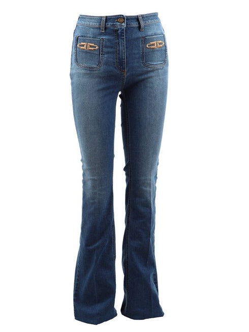 Jeans Donna cinque tasche Jeans scuro ELISABETTA FRANCHI- Francavilla Moda