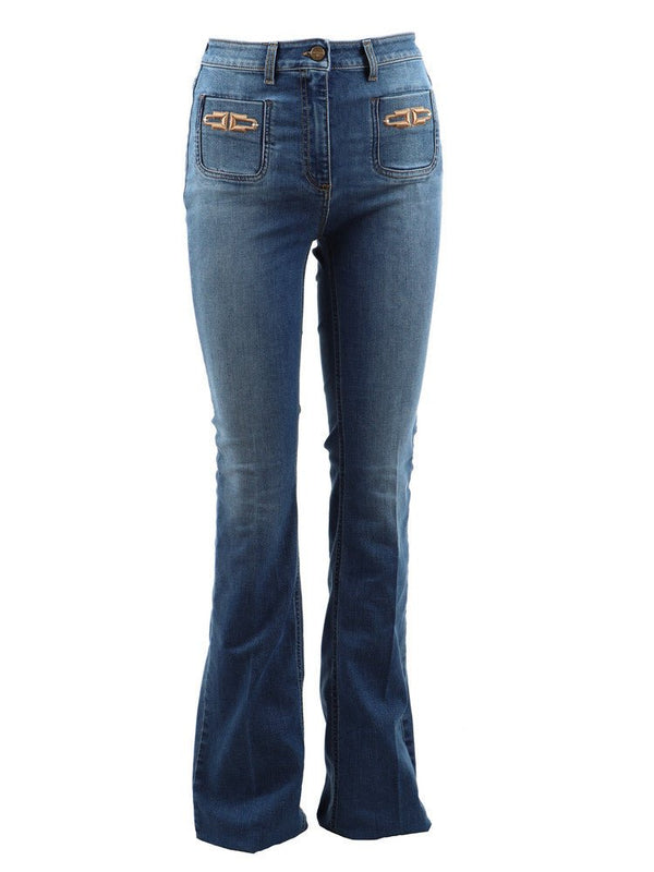 Jeans Donna cinque tasche Jeans scuro ELISABETTA FRANCHI- Francavilla Moda