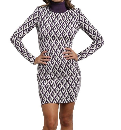 Elisabetta Franchi Abito corto Mini Abito Donna in maglia Prugna burro A23-ELISABETTA FRANCHIAM98B36E2-BM8-40 - Francavilla Moda