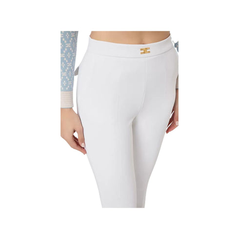 Pantalone Donna linea dritta Avorio ELISABETTA FRANCHI- Francavilla Moda