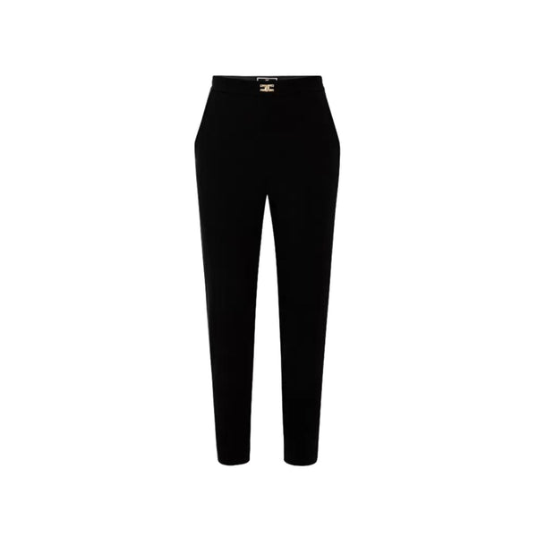 Pantalone Donna linea dritta Nero ELISABETTA FRANCHI- Francavilla Moda