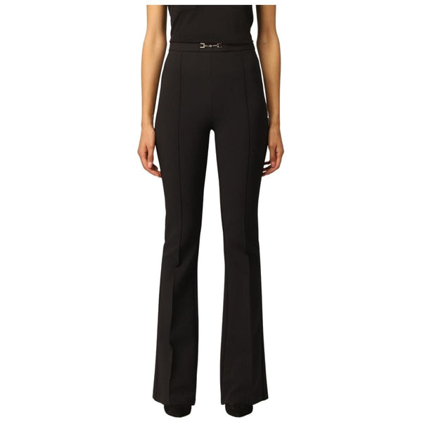Pantalone Donna slim a zampa Nero ELISABETTA FRANCHI- Francavilla Moda