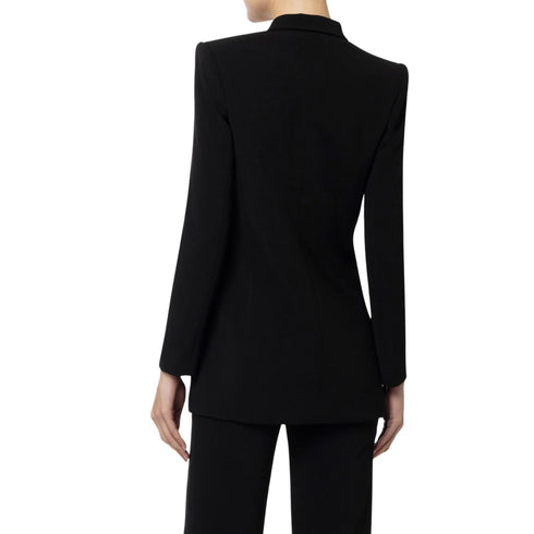 Elisabetta Franchi Tailleur Tailleur Donna con pantalone con inserto trasparente Nero - Francavilla Moda