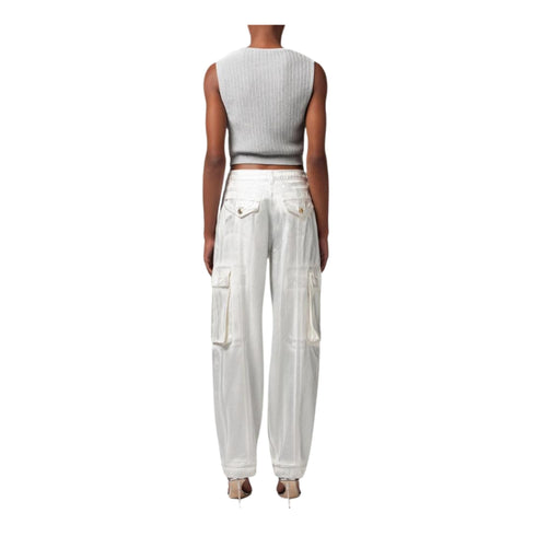 ELISABETTA FRANCHI Top Top Donna metallizzato Grigio - Francavilla Moda