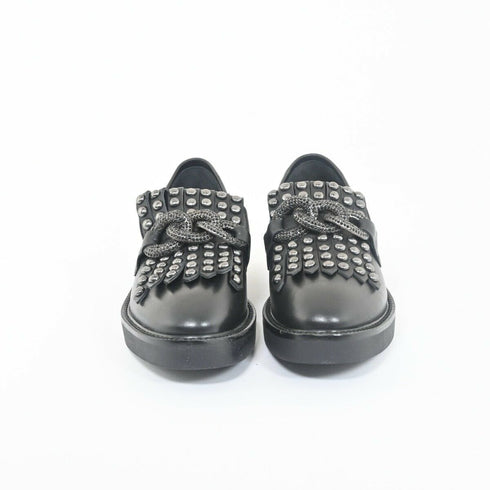 Mocassino Donna con borchie Nero EMANUELLE VEE- Francavilla Moda