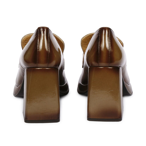 Mocassino Donna con tacco e plateau Tortora EMANUELLE VEE- Francavilla Moda