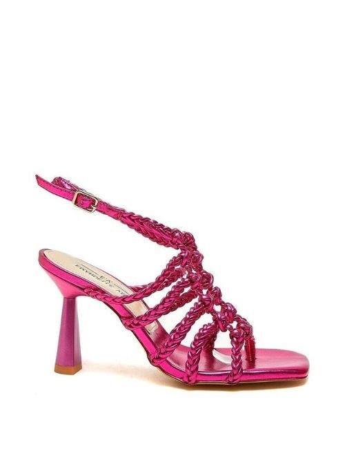 Sandalo Donna MINERVA in laminato Fuxia Emanuelle Vee- Francavilla Moda